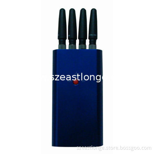 Gps 25dbm Portable Cell Phone Jammer Est-808kd , 1500 - 1600mhz Frequency